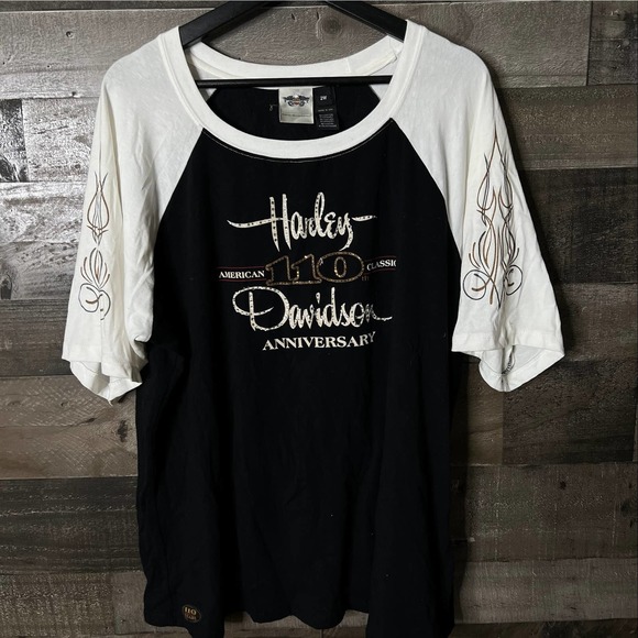 SOLD Harley Davidson Womens Blouse 2W - Picture 1 of 2